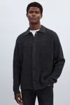 Paige Hinton Cotton & Wool Cardigan In Black/grey