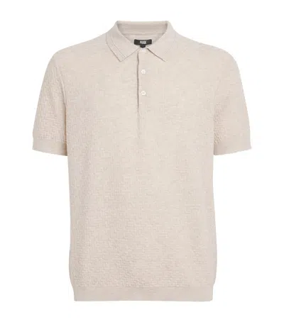 Paige Cotton-wool-silk-cashmere Kiko Polo Shirt In White
