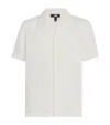 Paige Jacobson Stripe Jacquard Camp Shirt In White