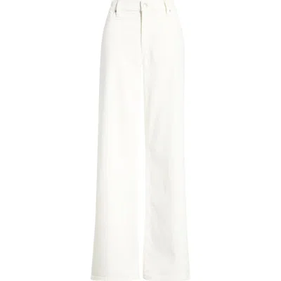 Paige Dana Low Rise Relaxed Straight Leg Jeans In White