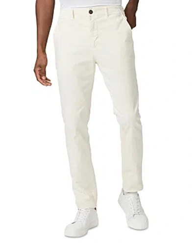 Paige Danford Cotton Blend Slim Fit Chino Pants In Ecru