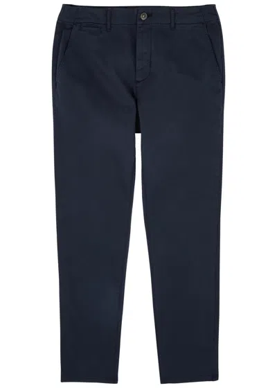 Paige Danford Slim-leg Stretch-cotton Chinos In Navy