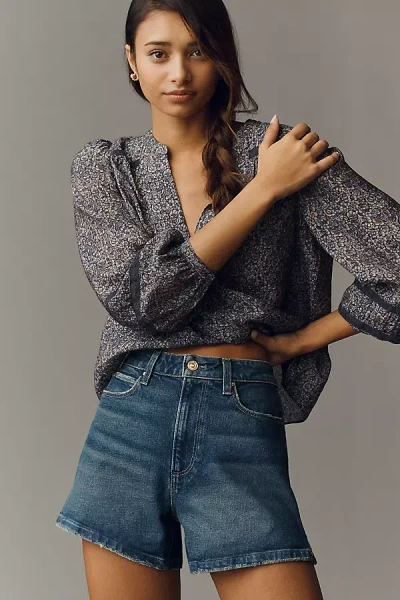 Paige Dani Denim Shorts In Blue