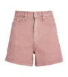 Paige Dani Denim Shorts In Pink