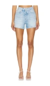 Paige Dylan Short With Raw Hem In My Girl Distressed In Blue