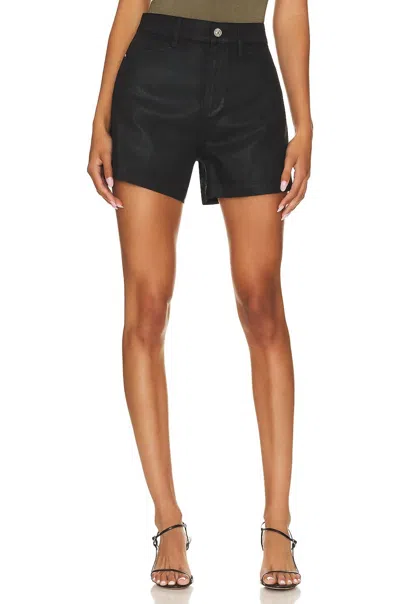 Paige Dani Short In Midnight Oil Coating In Black