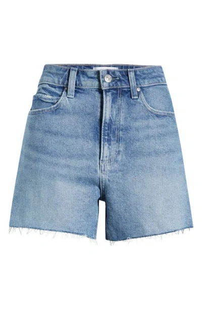 Paige Dani Ultra High Waist Cutoff Denim Shorts In Superpower