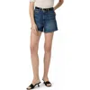 Paige Dani High Rise Denim Shorts In Aniyah Distressed In Sweet Dream