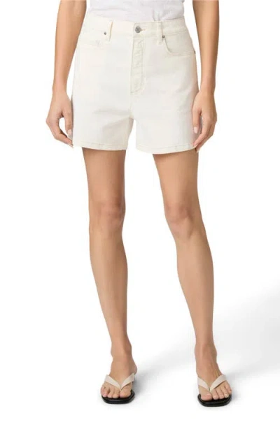 Paige Dani Ultra High Waist Denim Shorts In White