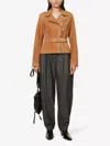 Paige Dannie Jacket In Toffee Bronze In Multi