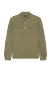 Paige Davion Quarter Zip Pullover In Olive