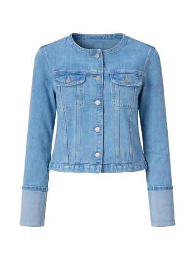 Paige Dean Denim Jacket In Blue