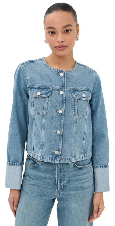 Paige Dean Denim Jacket Del Amo In Blue