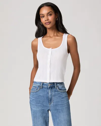 Paige Dedra Tank Top In White