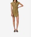 Paige Dekalb Mini Dress In Dusty Fern In Green