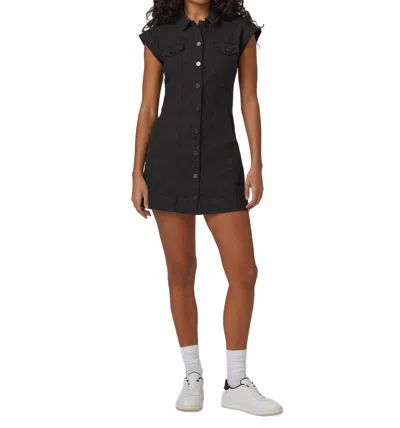 Paige Dekalb Mini Dress In Vintage Black