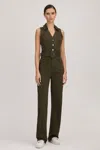 Paige Denim Belted Sasha Jumpsuit In Olive