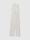 Paige Denim Jumpsuit In White