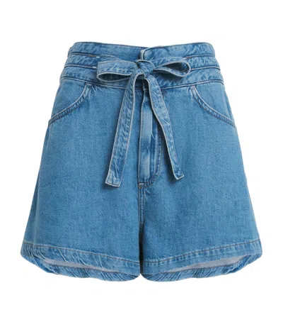Paige Denim Mathilda Shorts In Blue