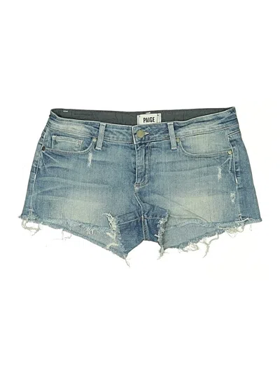 Pre-owned Paige Denim Shorts In Blue
