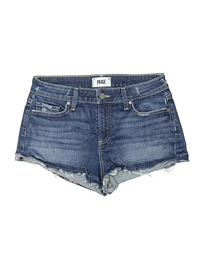 Pre-owned Paige Denim Shorts In Blue