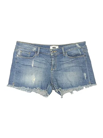 Pre-owned Paige Denim Shorts In Blue