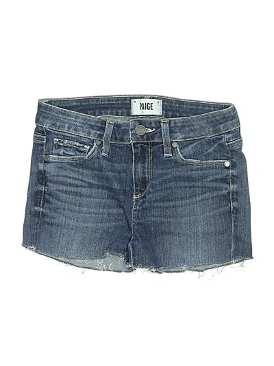 Pre-owned Paige Denim Shorts In Blue