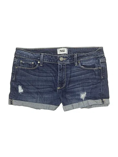 Pre-owned Paige Denim Shorts In Blue
