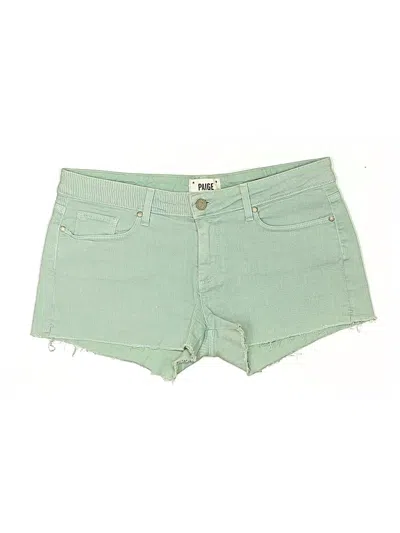 Pre-owned Paige Denim Shorts In Green