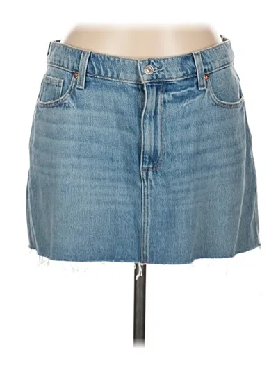 Pre-owned Paige Denim Skirt In Blue