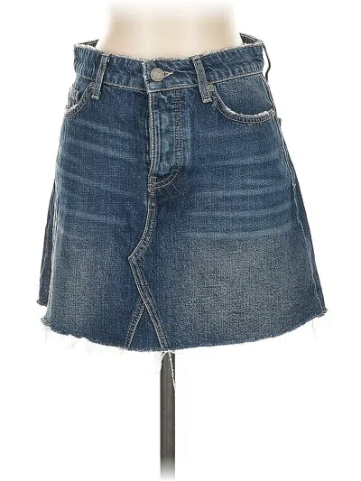 Pre-owned Paige Denim Skirt In Blue