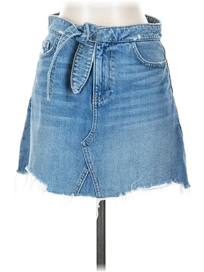 Pre-owned Paige Denim Skirt In Blue