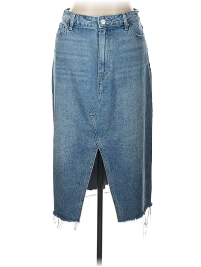 Pre-owned Paige Denim Skirt In Blue