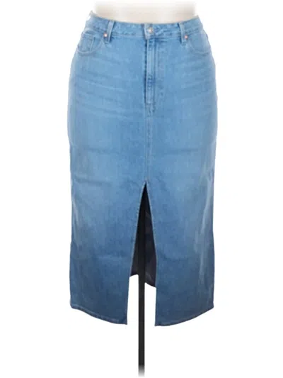 Pre-owned Paige Denim Skirt In Blue