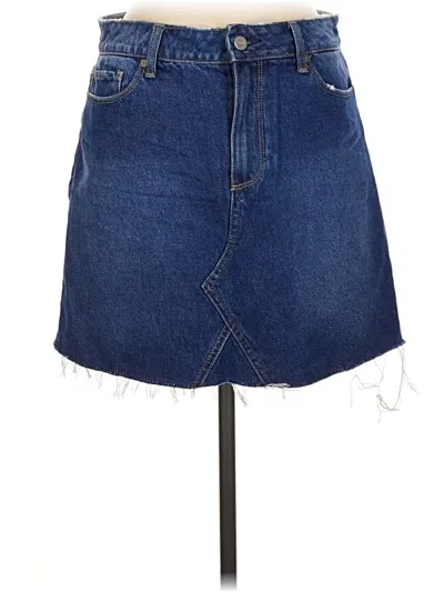 Pre-owned Paige Denim Skirt In Blue