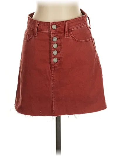 Pre-owned Paige Denim Skirt In Red