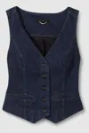 Paige Antonella Vest In Edinburgh In Edinburgh Blue