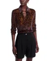 PAIGE DESANO BURNOUT VELVET SHIRT