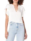 Paige Giulia Ruffle-trimmed Linen Top In White