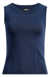 Paige Diane Sweater Tank In Dark Ink Blue