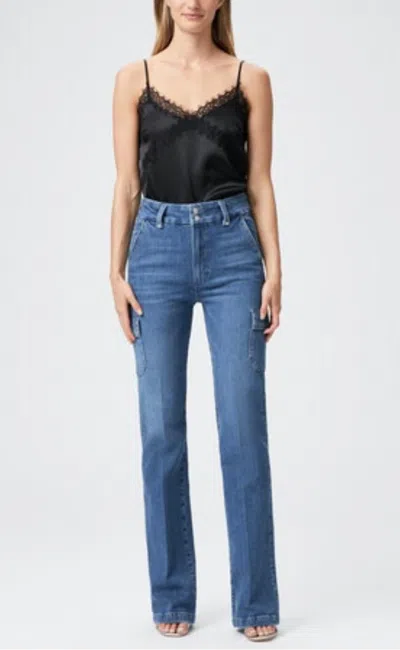 Paige Dion Cargo Pocket Jean In Concerto In Blue