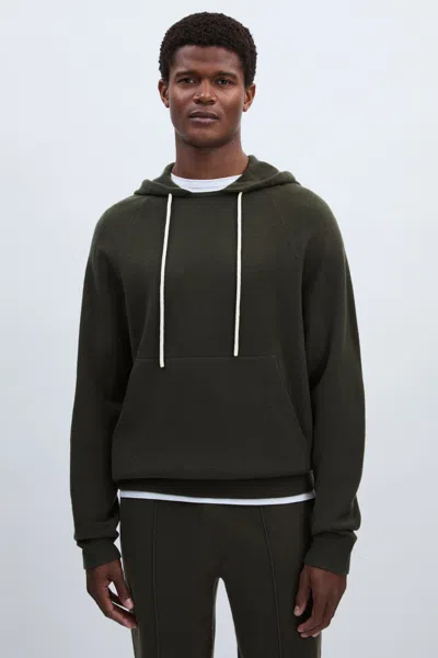 Paige Donaldson Drawstring Knitted Hoodie In Khaki
