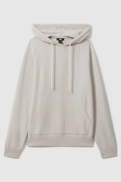 Paige Drawstring Hoodie In Light Grey