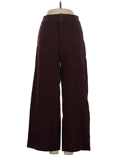 Pre-owned Paige Dress Pants In Burgundy