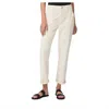 Paige Drew Straight Leg Pants In Cream In White