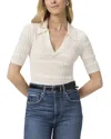 Paige Sasha High Waist Ankle Wide Leg Jeans In Zibeth In White