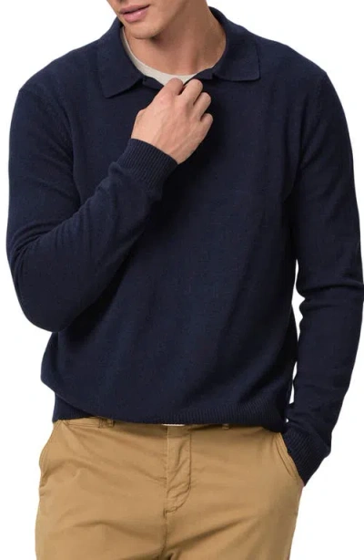 Paige Dunlap Merino Wool Blend Sweater In Deep Anchor