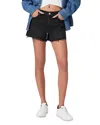 Paige Dylan Denim Shorts In Onyx Cloud Distressed