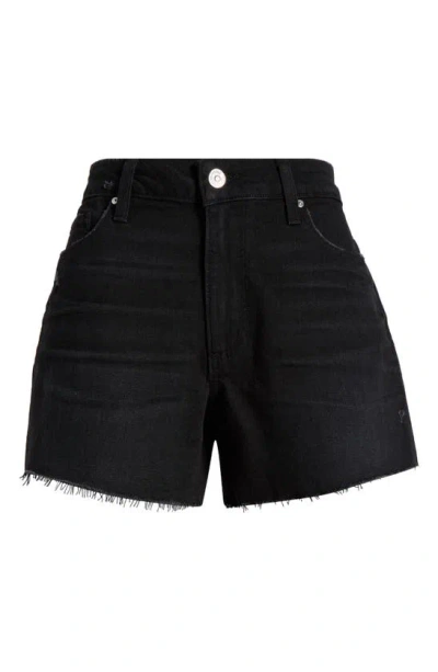 Paige Dylan Denim Shorts In Onyx Cloud Distressed