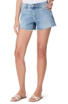 PAIGE DYLAN MID RISE CUTOFF DENIM SHORTS